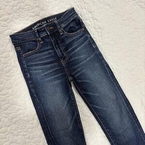 American Eagle Super Hi-Rise Jegging Crop Jeans 00 Regular